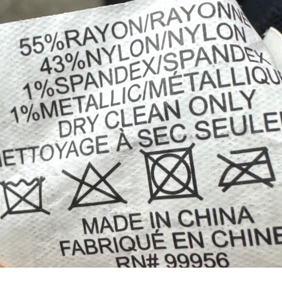 Shoshanna Mesa Dress Stretch Knit Embroidered Fit and Flare Black Pink Size XS - Picture 9 of 9